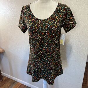 LuLaRoe - Classic - Multicolor Patterned Women's Top - Size XXS - NWT